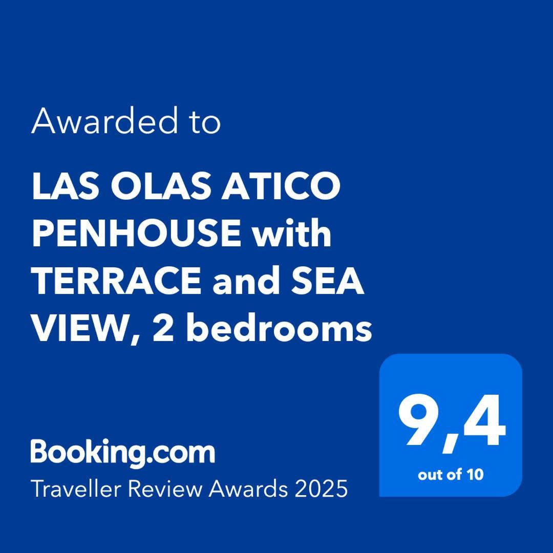 Las Olas Atico Penhouse With Terrace And Sea View, 2 Bedrooms La Caleta  المظهر الخارجي الصورة